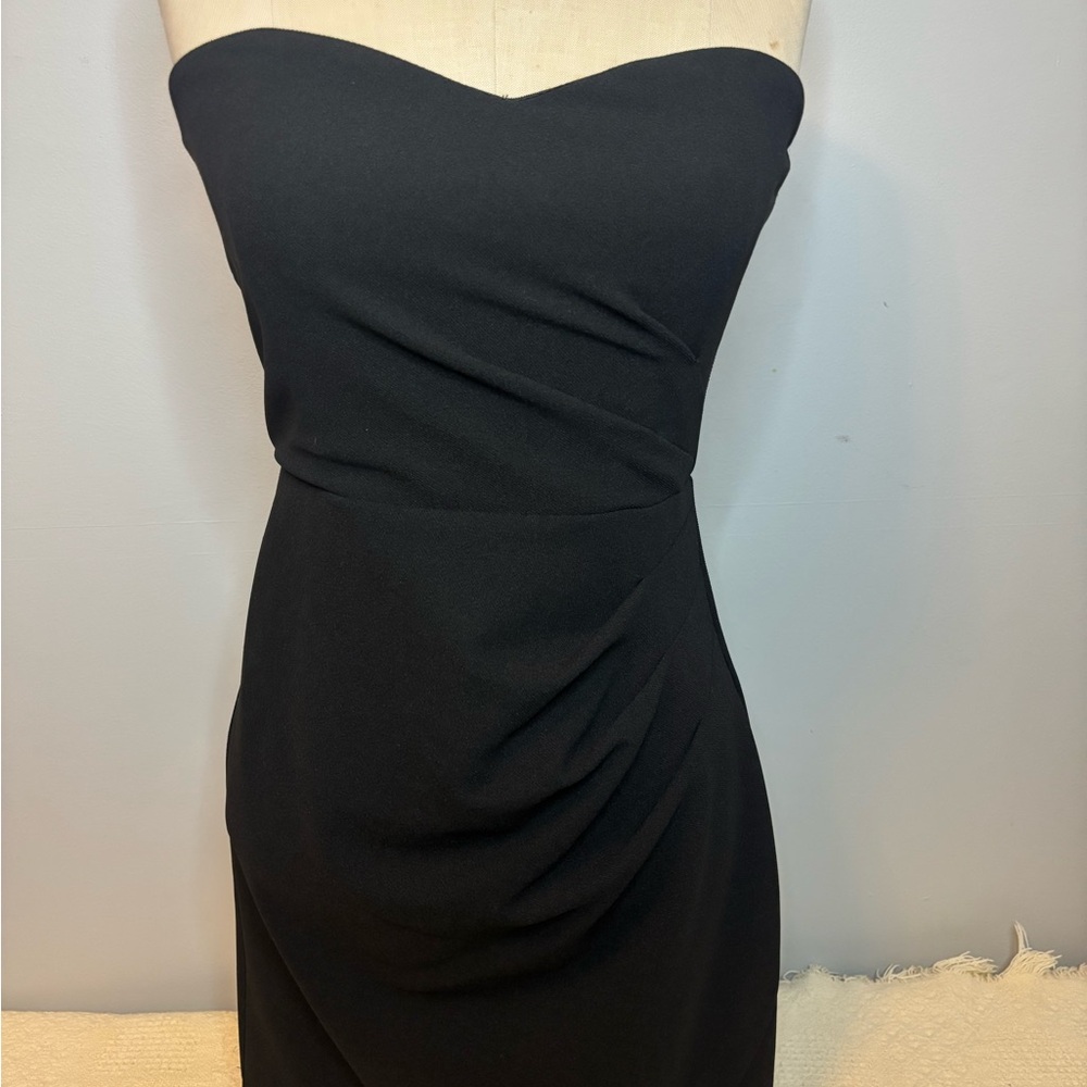 She + Sky Classic Black Strapless Dress